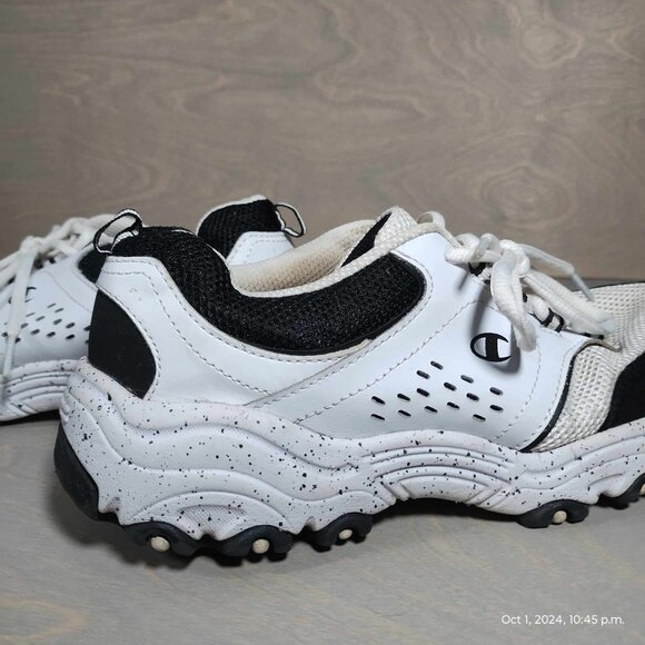 Champion Women's Margaret Black/White Runner Running Lace-Up Shoes Sneaker Sz 8 - Picture 7 of 9